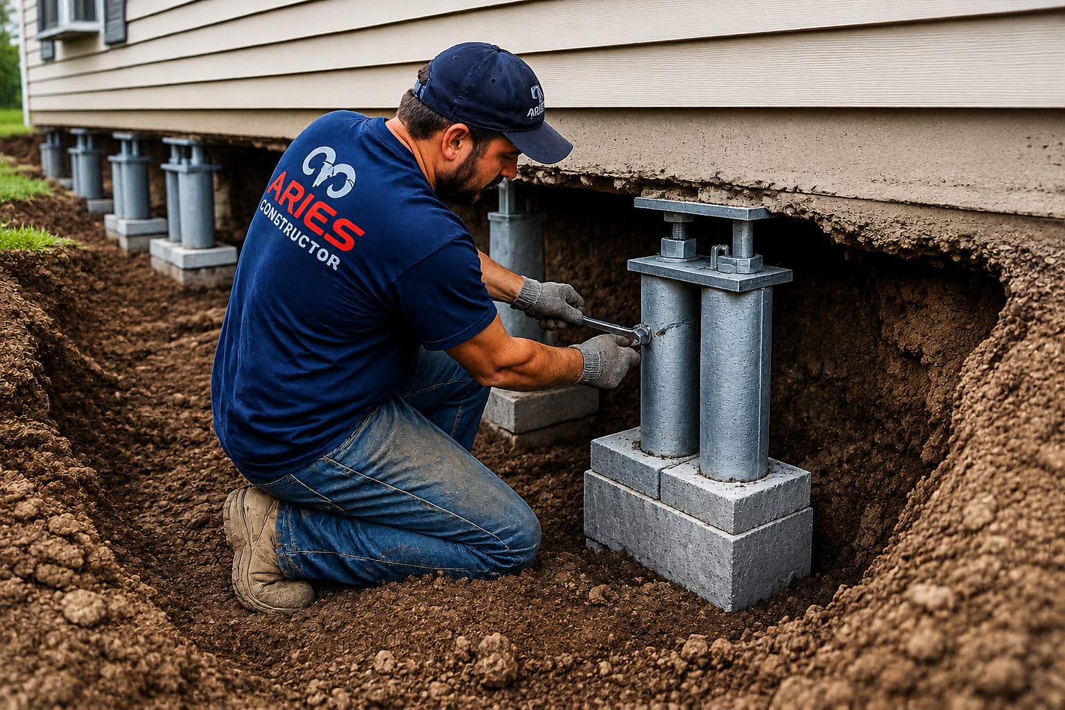 Foundation repair work